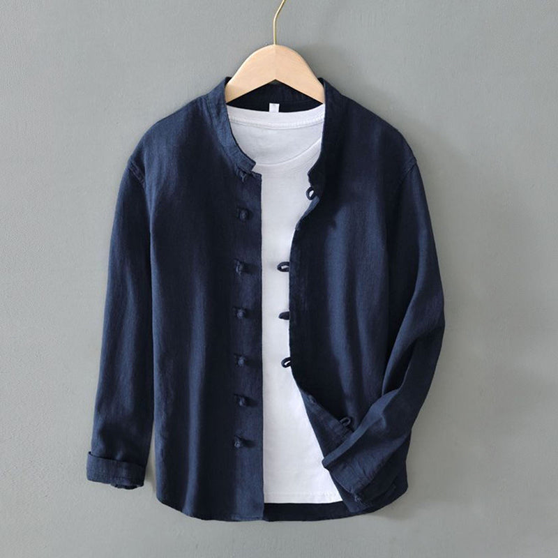 Chemise Traditionnelle En Lin Roberto Russo Pour Hommes Modernes Confort Respirant Et Luxe Subtil