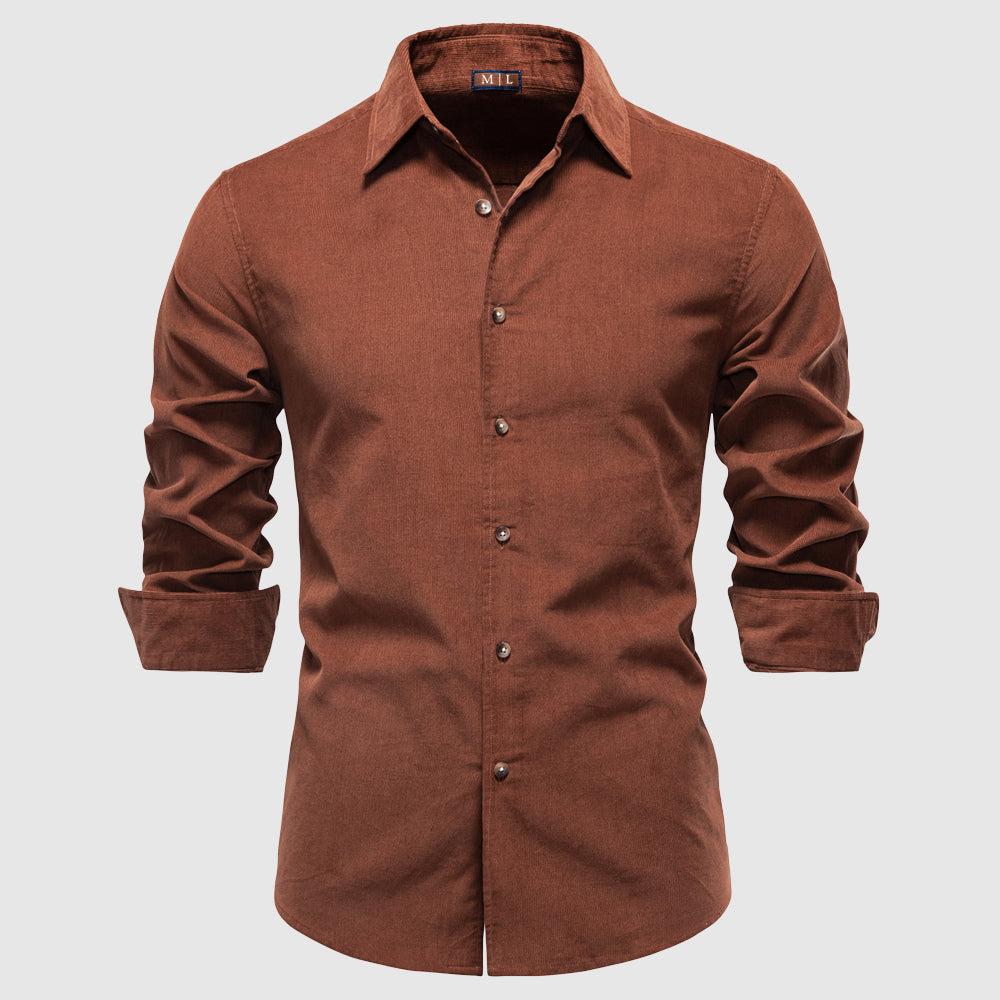 Chemise L'Essenza Della Terra Par Alessandro Veneti En Coton Mélangé Confort Durable Et Moderne