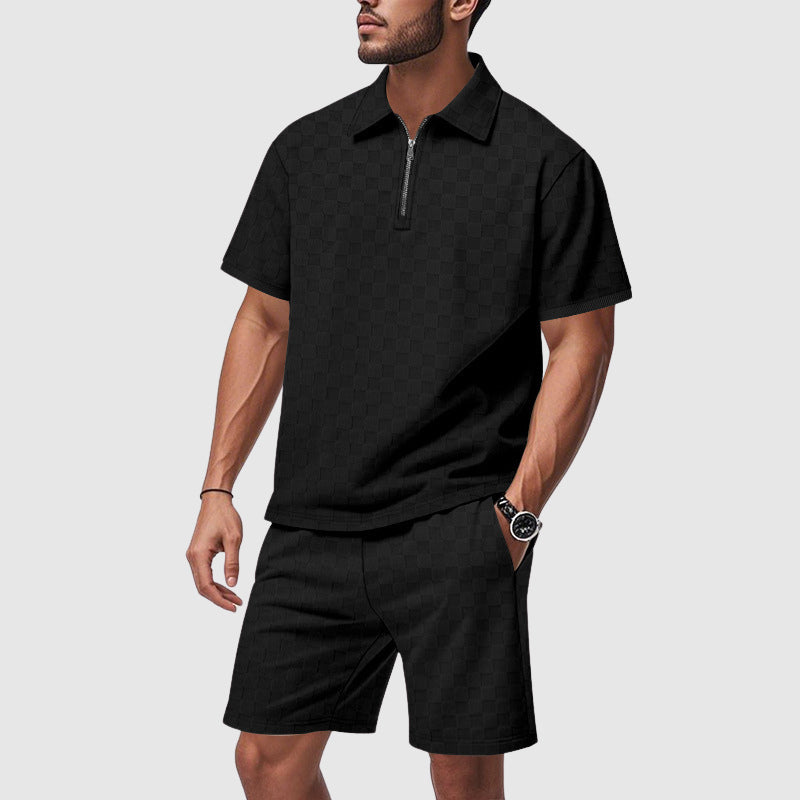 L’Ordine Geometrico Ensemble Par Roberto Russo Couture Pour Homme Resort Luxe Avec Motifs Géométriques