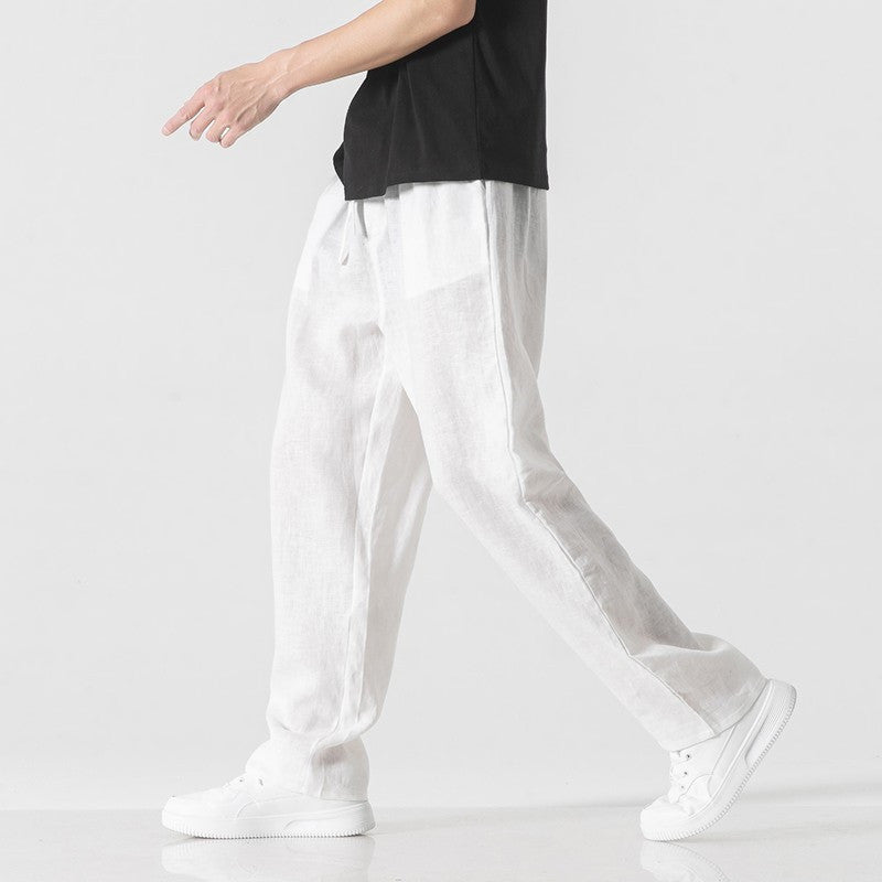 Pantalon Leggerezza Ample Par Alessandro Veneti En Coton Ultraléger Respirant Silhouette Jambes Larges