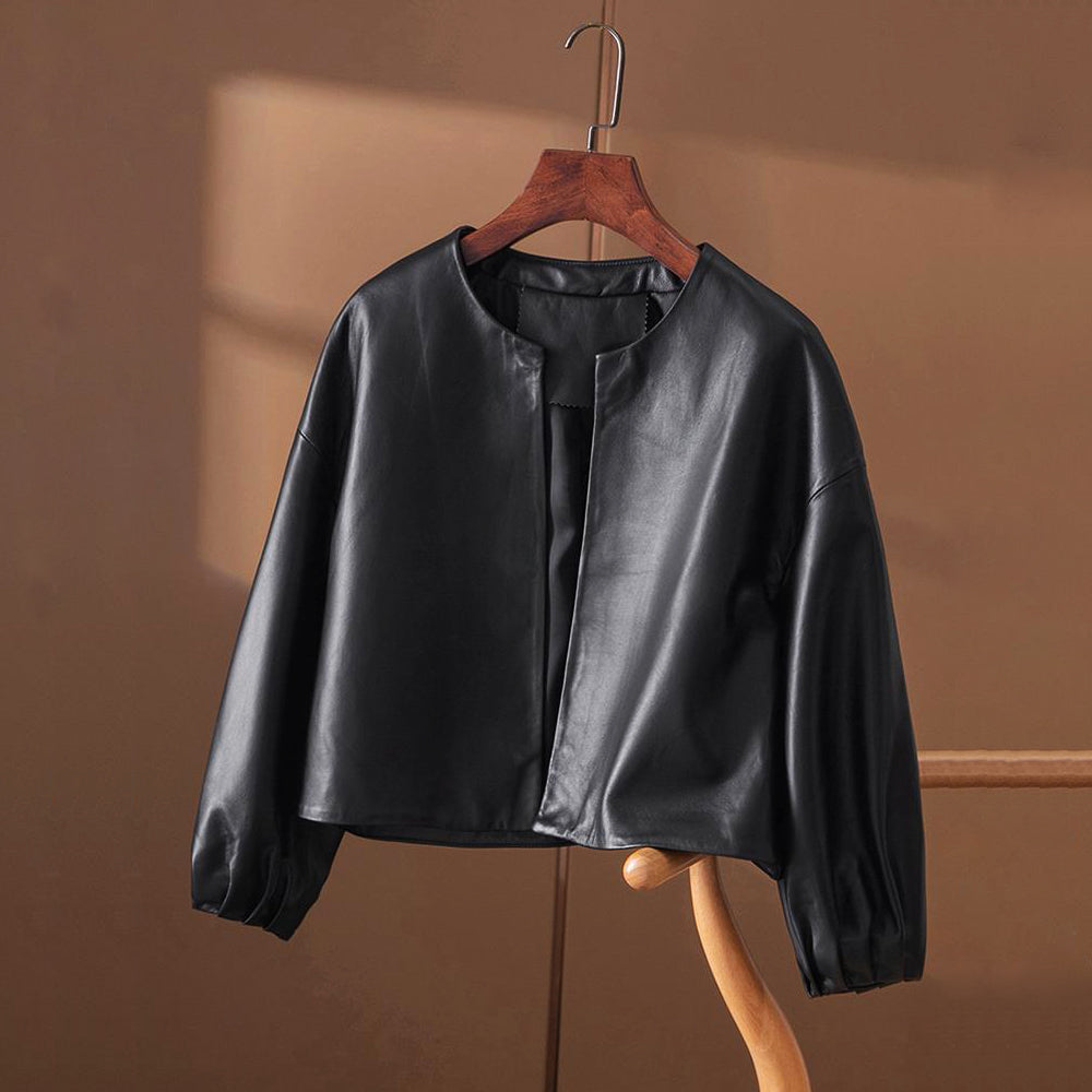 Veste Cuir Végan Vogue par Valentina Rossi pour Femmes Chic Moderne Tendance Luxe Durable