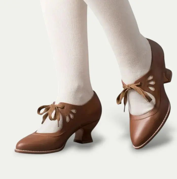 Talons Mary Jane À Lacets Pour Femmes Élégants Et Confortables Pour Une Journée Entière