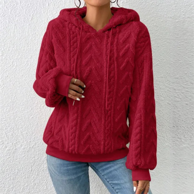 Alena: Bequemes Kapuzenpullover