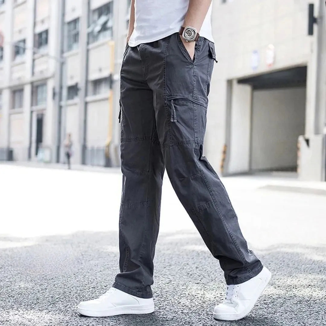 Pantalon Cargo Landon Amawinc Coton Biologique Stretch Quatre Directions Décontracté Pour Aventures Extérieures