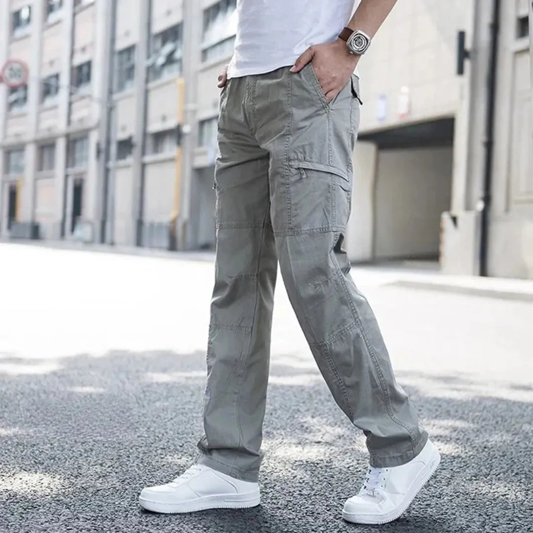 Pantalon Cargo Landon Amawinc Coton Biologique Stretch Quatre Directions Décontracté Pour Aventures Extérieures