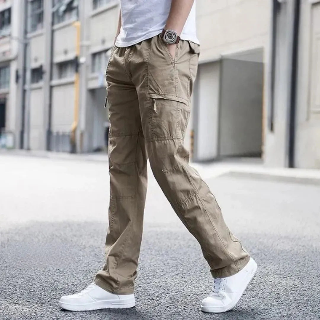 Pantalon Cargo Landon Amawinc Coton Biologique Stretch Quatre Directions Décontracté Pour Aventures Extérieures