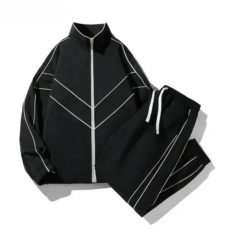 Ensemble Deux Pièces Lawson Sport Confort Moderne Veste Zippée Col Montant Pantalon À Cordons