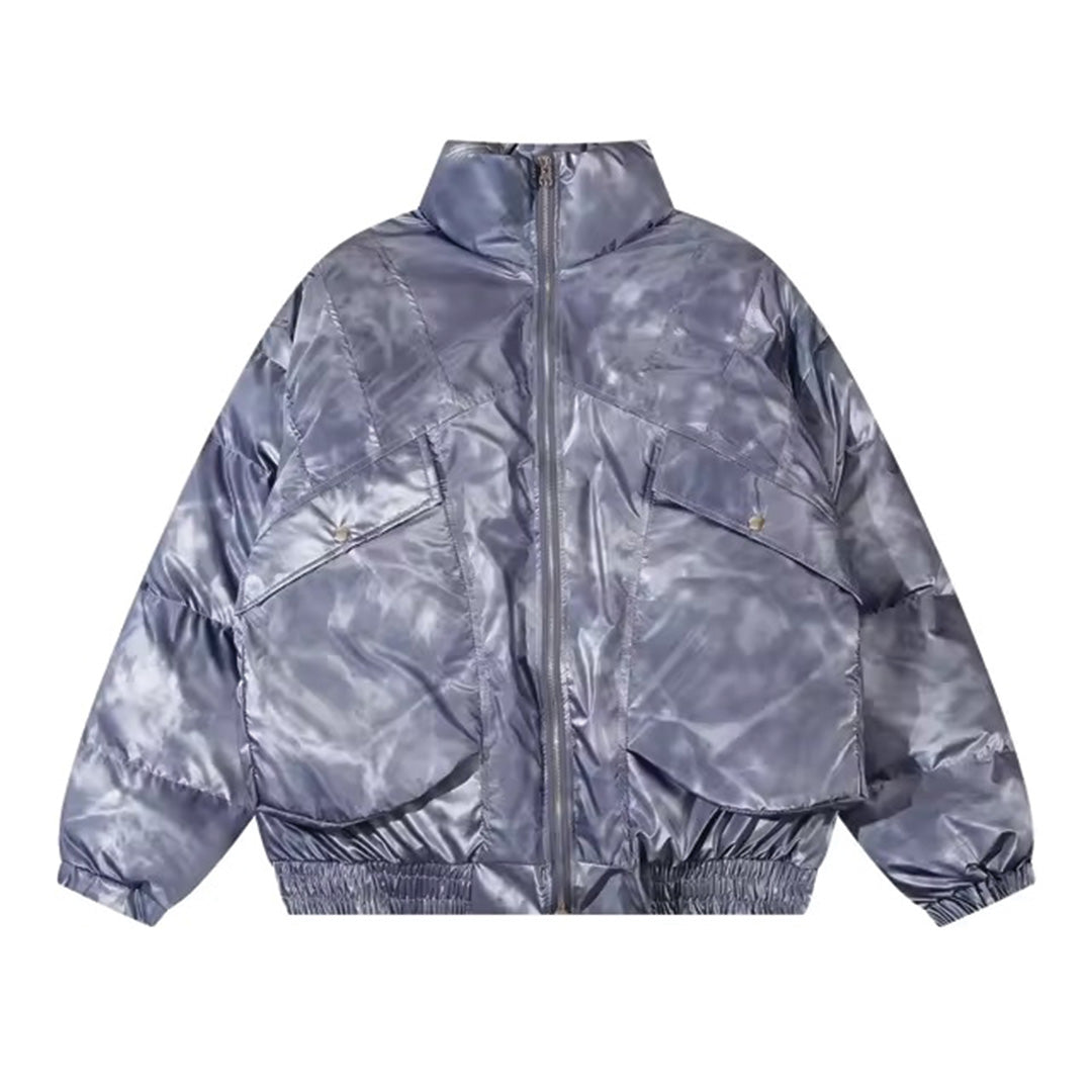 Manteau Oversize Rembourré En Nylon Et Coton Canyon Avec Grandes Poches Et Fermeture Éclair
