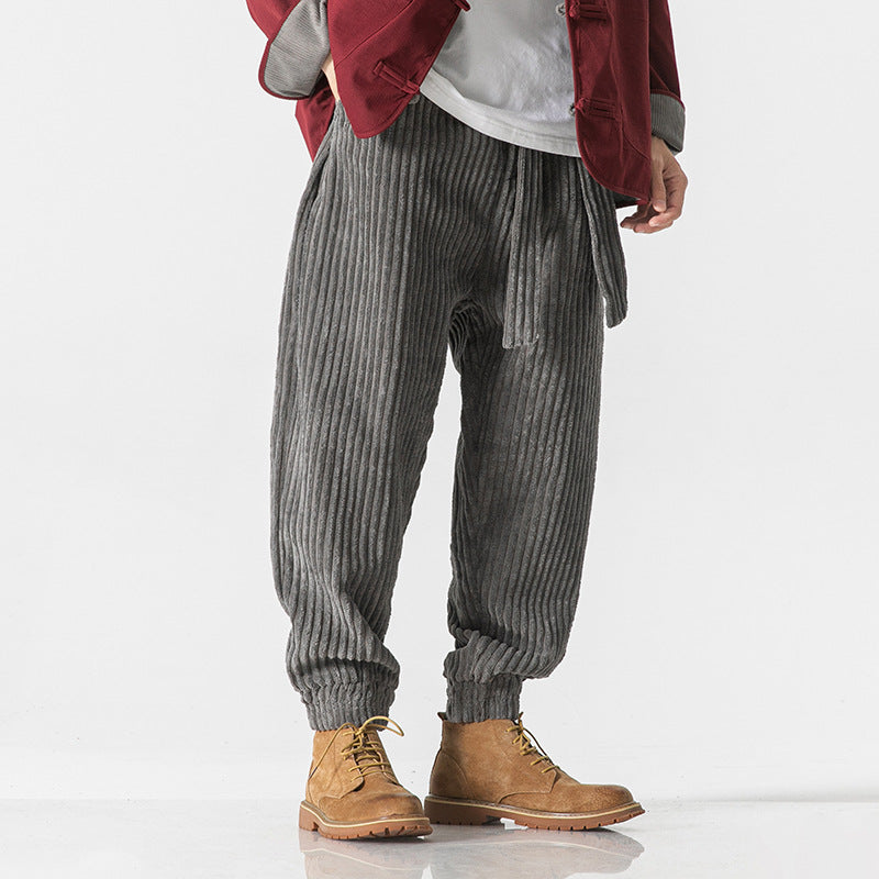 Legacy Joggers Velours Côtelé Avec Taille Ajustable Et Poignets Ressérés Pour Style Décontracté