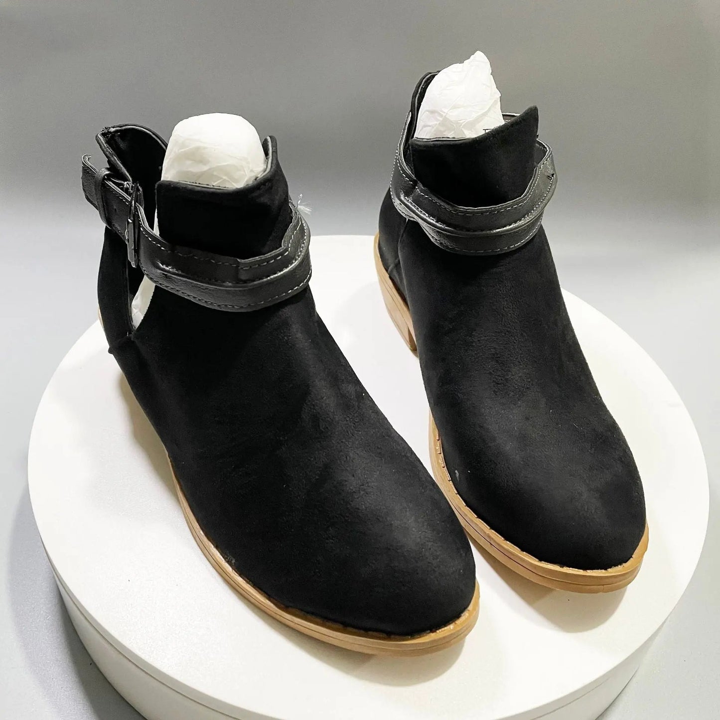 Bottines À Motif Léopard Pour Femmes Avec Profil En V Et Talon Bloc Robuste Pour Confort Et Style Quotidien