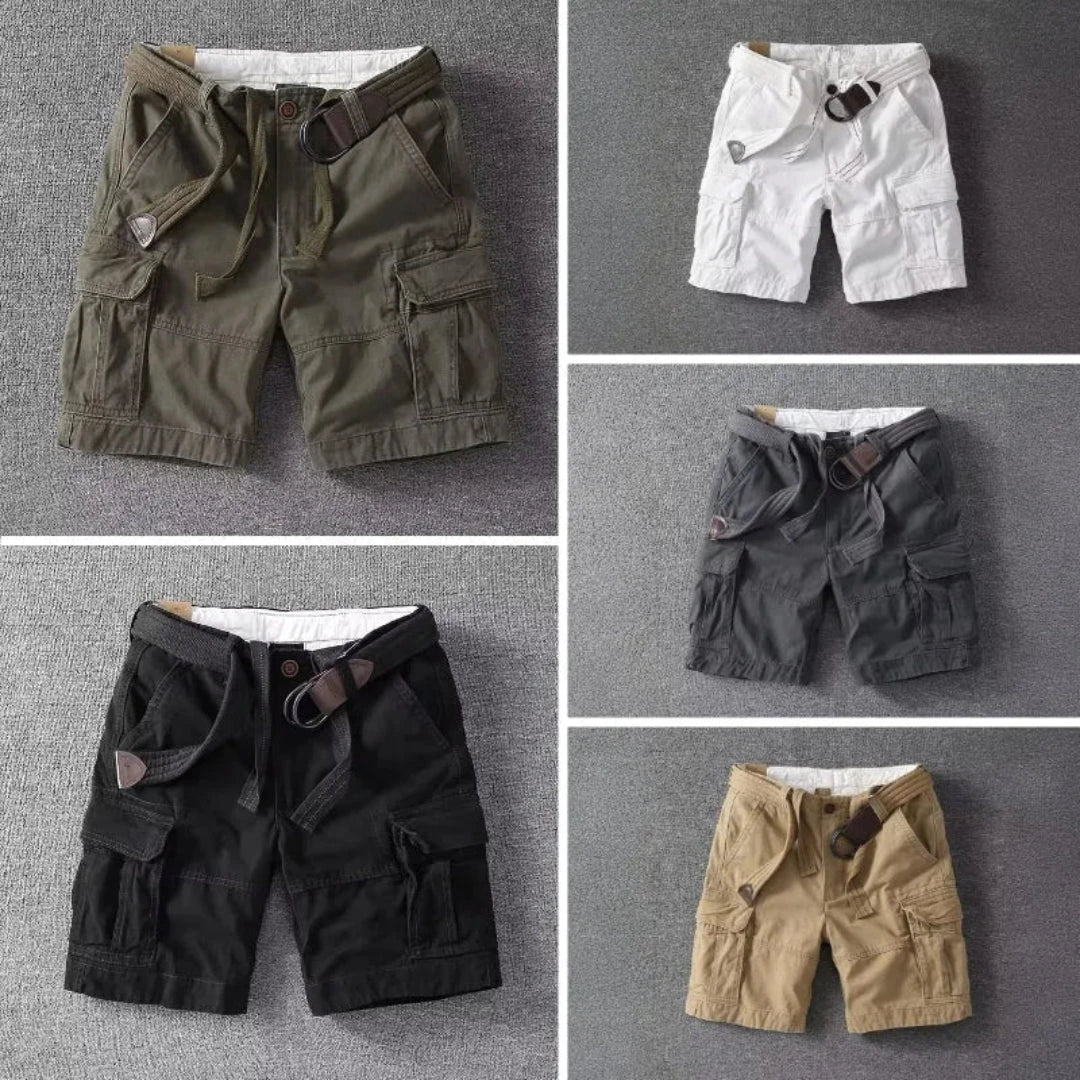Shorts Cargo Liam Waylynn Avec Ceinture Poches Multiples Pour Aventure En Plein Air Et Confort Coton Respirant