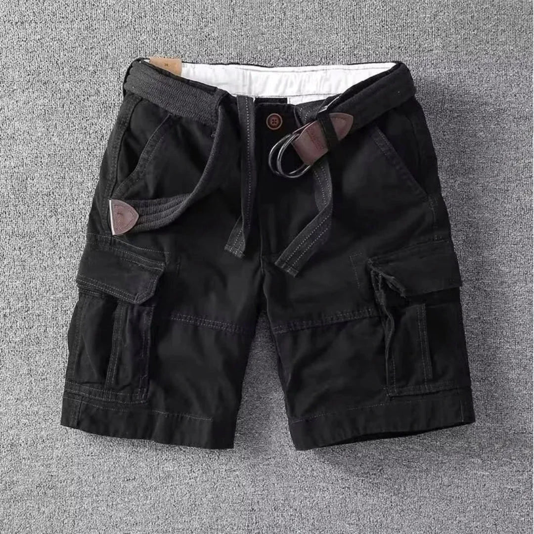 Shorts Cargo Liam Waylynn Avec Ceinture Poches Multiples Pour Aventure En Plein Air Et Confort Coton Respirant