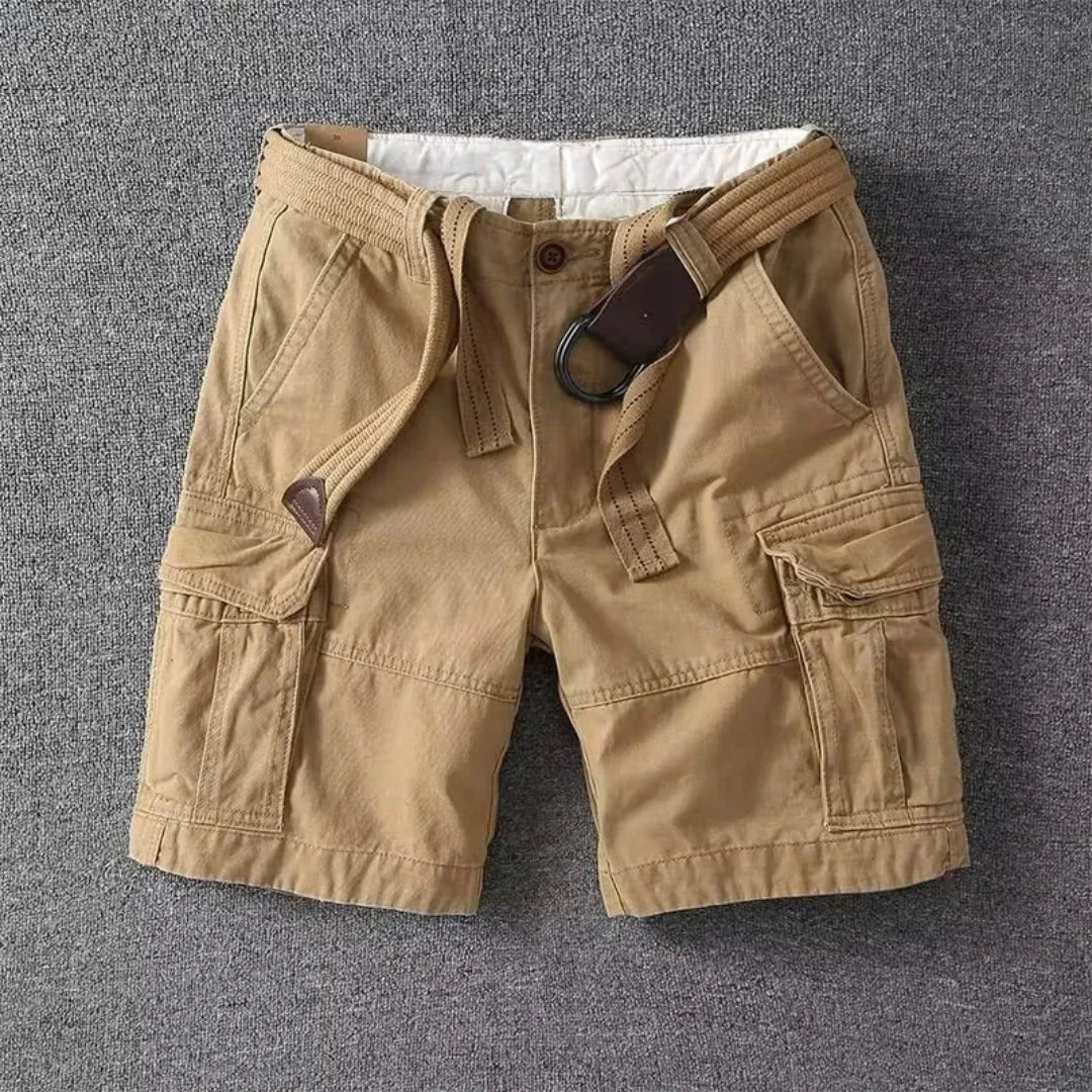 Shorts Cargo Liam Waylynn Avec Ceinture Poches Multiples Pour Aventure En Plein Air Et Confort Coton Respirant