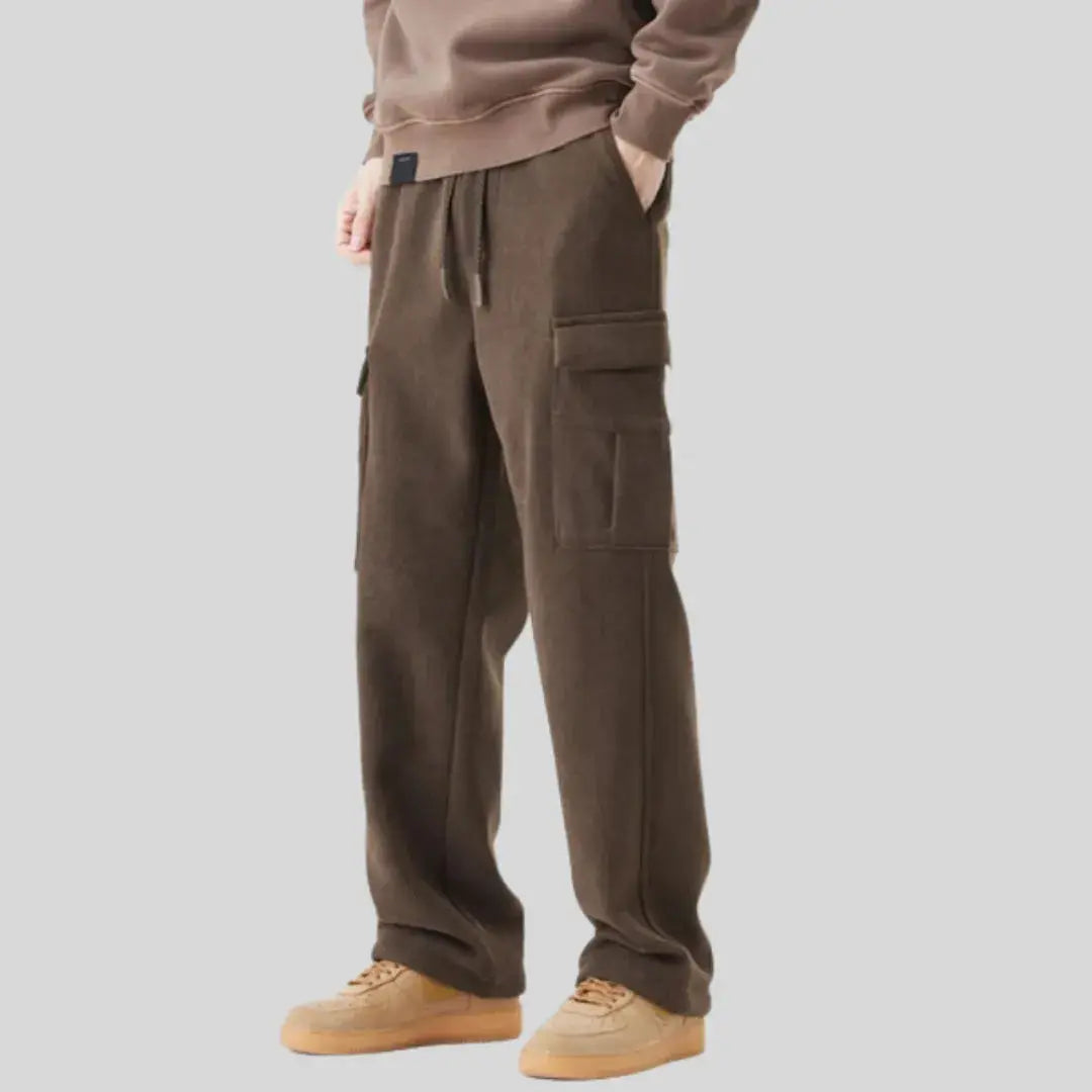 Pantalon Cargo Velours Côtelé Tactique Pour Hommes Plein Air Et Urbain Avec Multiples Poches Cargo