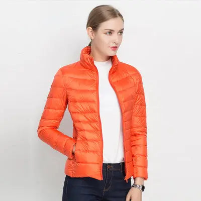 Doudoune Légère Amawinc Pour Femme Style Urbain Confort Supérieur Automne Hiver Idéale Rembourrage Duvet