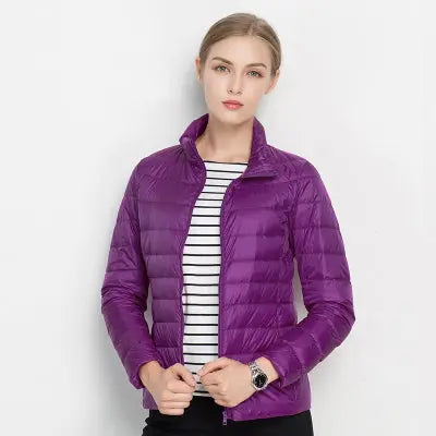 Doudoune Légère Amawinc Pour Femme Style Urbain Confort Supérieur Automne Hiver Idéale Rembourrage Duvet