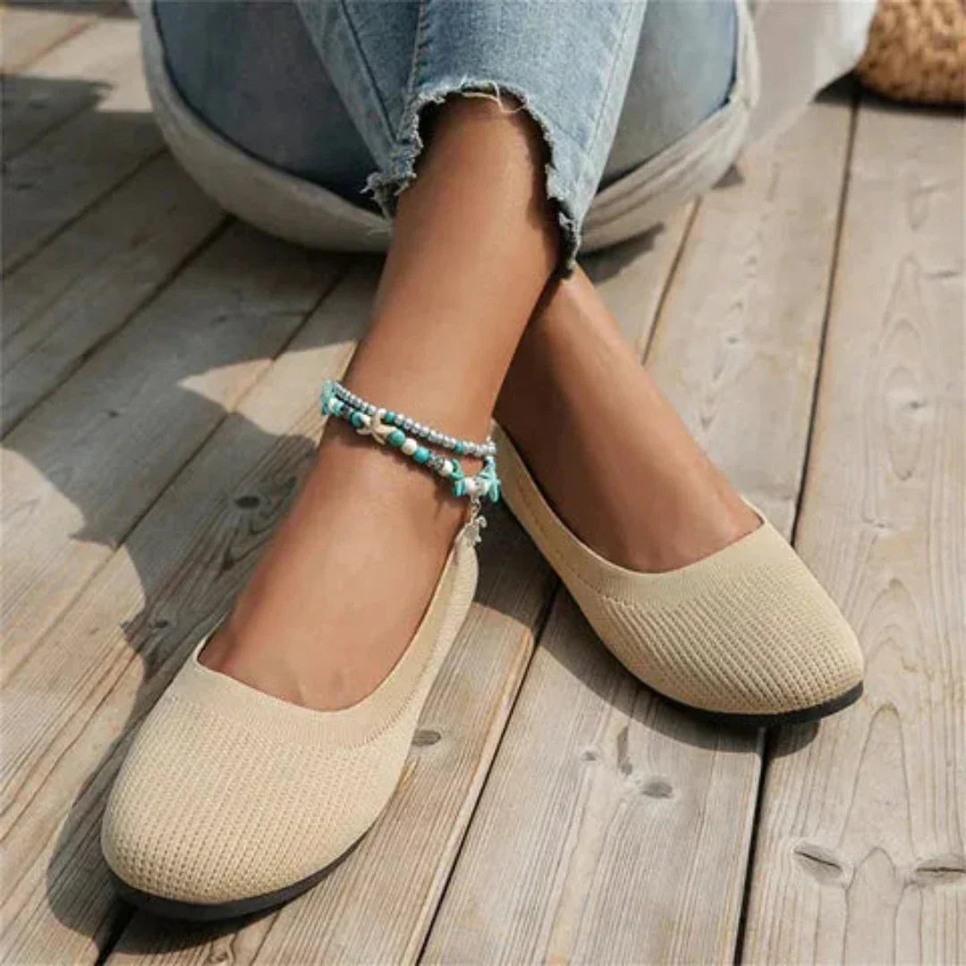 Ballerines Orthopédiques En Maille Lila Pour Femme Confort Quotidien Et Soutien Optimal
