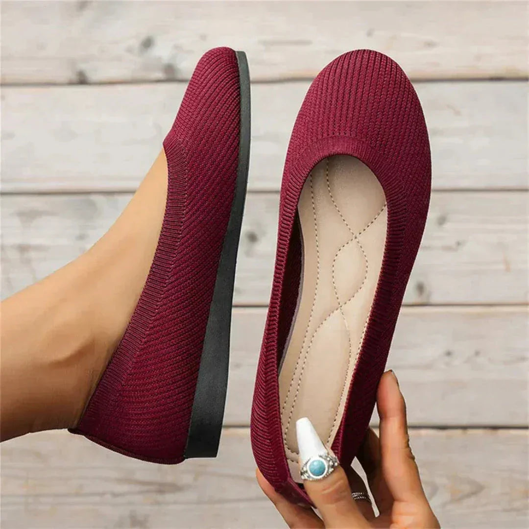 Ballerines Orthopédiques En Maille Lila Pour Femme Confort Quotidien Et Soutien Optimal