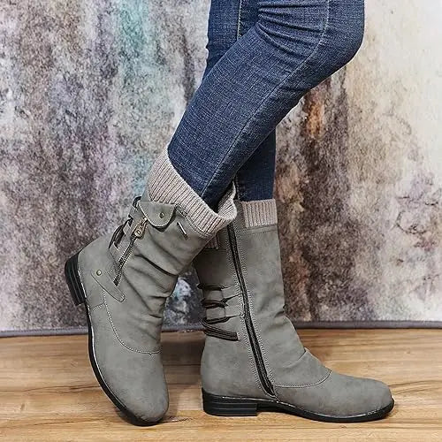 Bottes Longues en Laine Pour Femmes Confortables et Élégantes Pour L'Hiver Chaud
