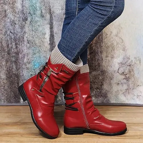 Bottes Longues en Laine Pour Femmes Confortables et Élégantes Pour L'Hiver Chaud