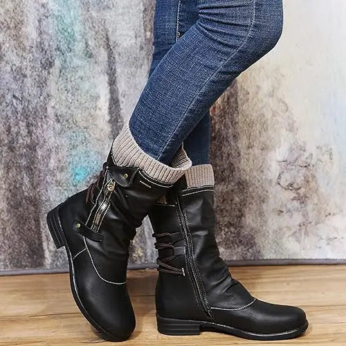 Bottes Longues en Laine Pour Femmes Confortables et Élégantes Pour L'Hiver Chaud