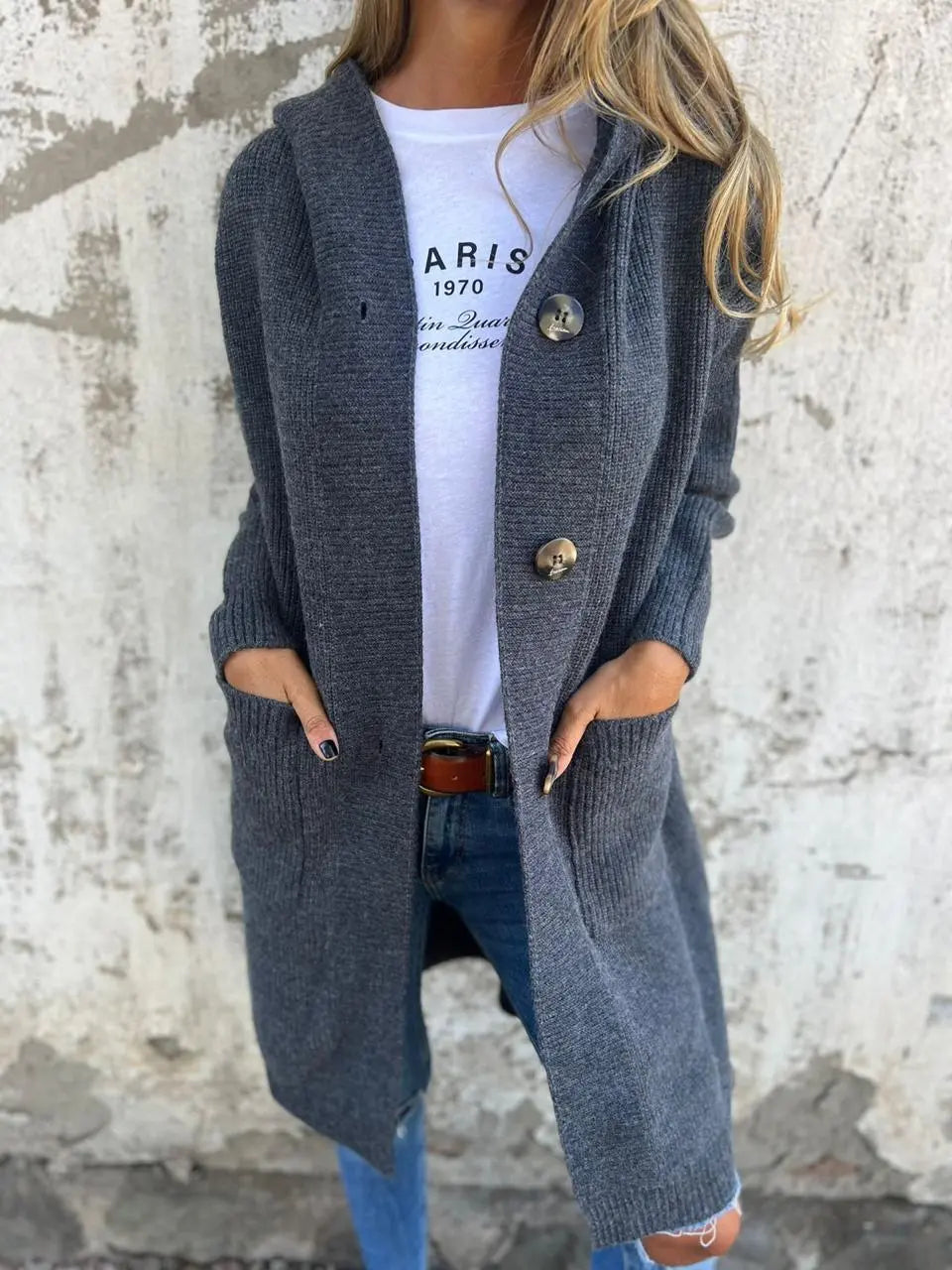 Cardigan Long Pour Femmes Confortable Et Élégant Pour Superposition Quotidienne Douce