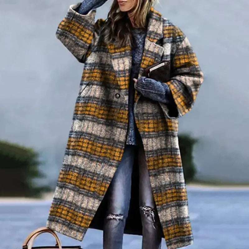 Manteau Trench Long Pour Femme Style Moderne Confortable Et Chaud Pour Hiver Élégant