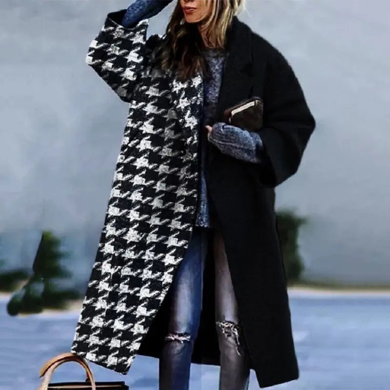 Manteau Trench Long Pour Femme Style Moderne Confortable Et Chaud Pour Hiver Élégant