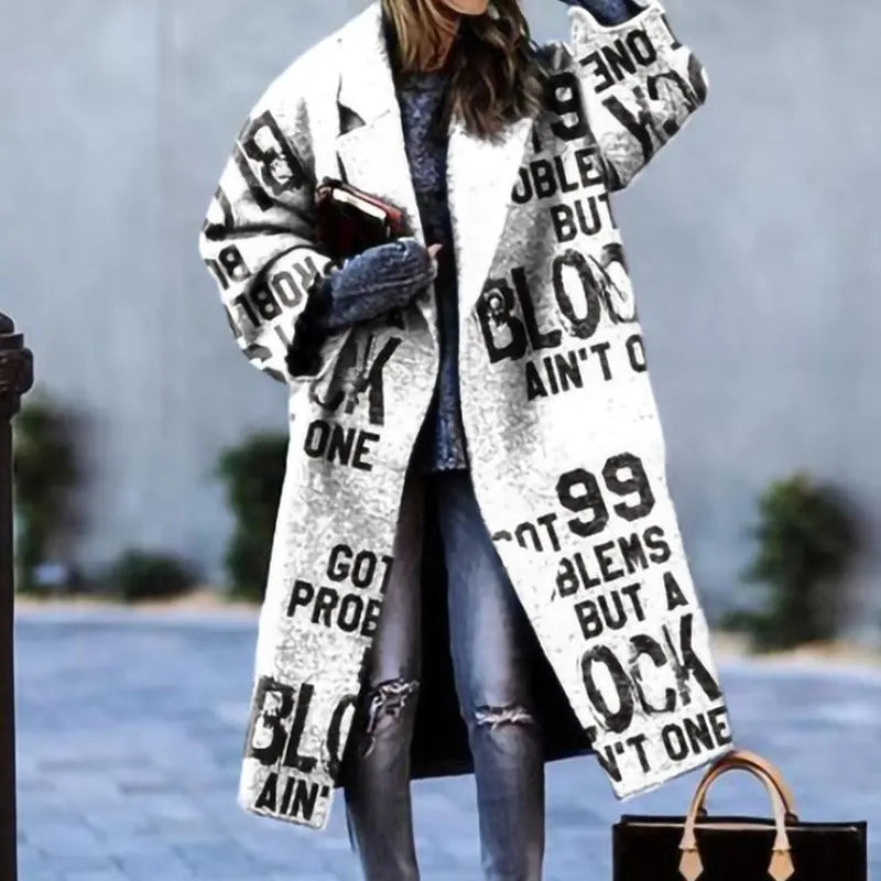 Manteau Trench Long Pour Femme Style Moderne Confortable Et Chaud Pour Hiver Élégant