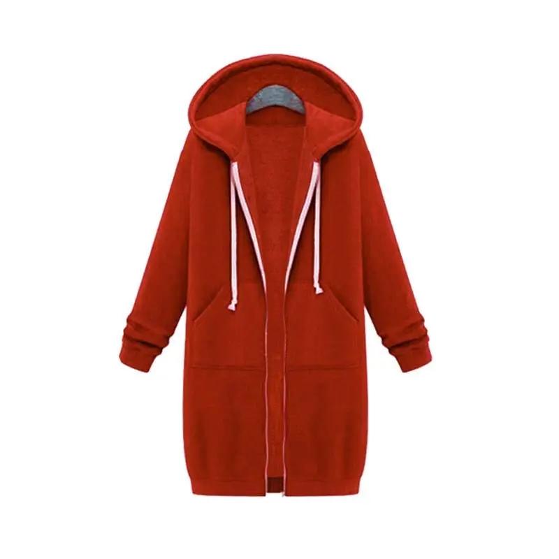 Sweat À Capuche Longline Zippé Pour Femme Confort Et Style Polyvalent Pour Toutes Saisons