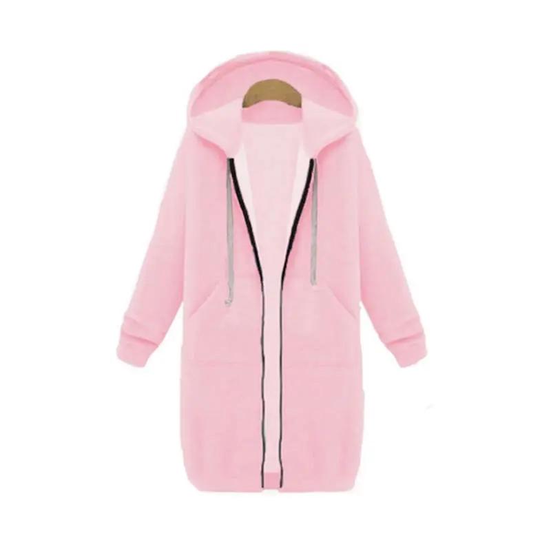 Sweat À Capuche Longline Zippé Pour Femme Confort Et Style Polyvalent Pour Toutes Saisons