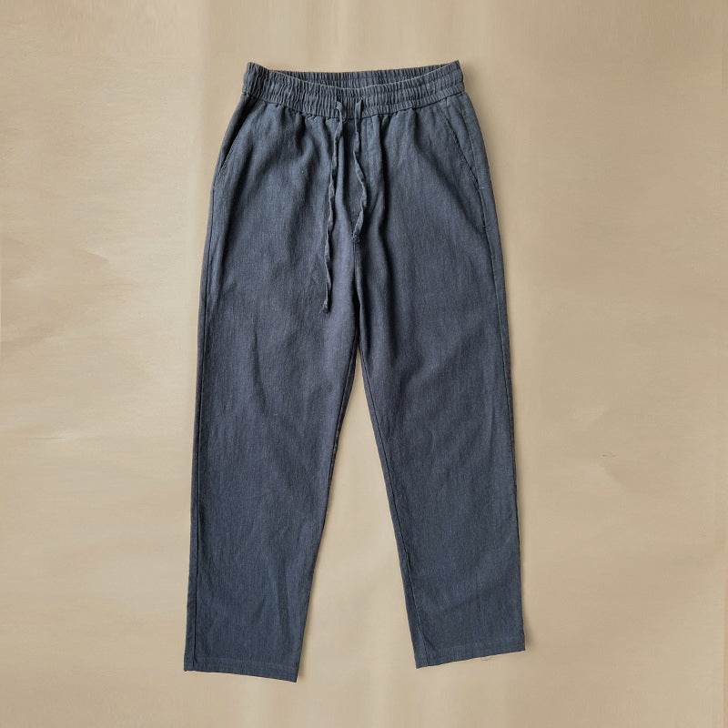 Pantalon en Lin Confort Lorenzo Vitali Léger et Respirant pour Été Décontracté et Élégant