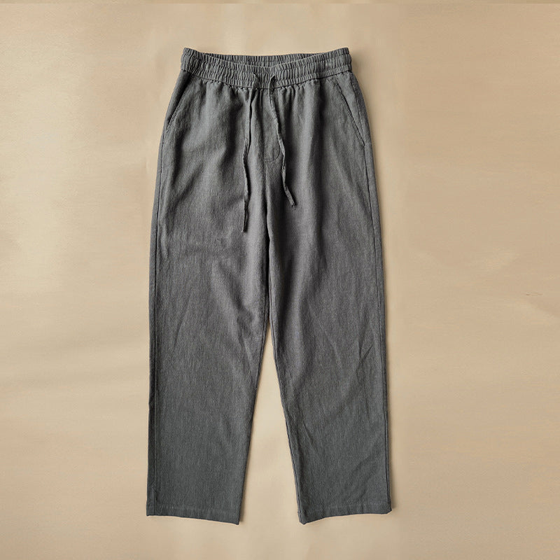 Pantalon en Lin Confort Lorenzo Vitali Léger et Respirant pour Été Décontracté et Élégant
