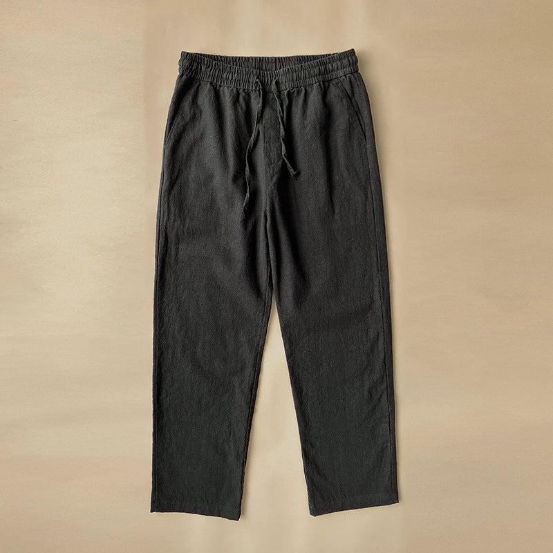Pantalon en Lin Confort Lorenzo Vitali Léger et Respirant pour Été Décontracté et Élégant