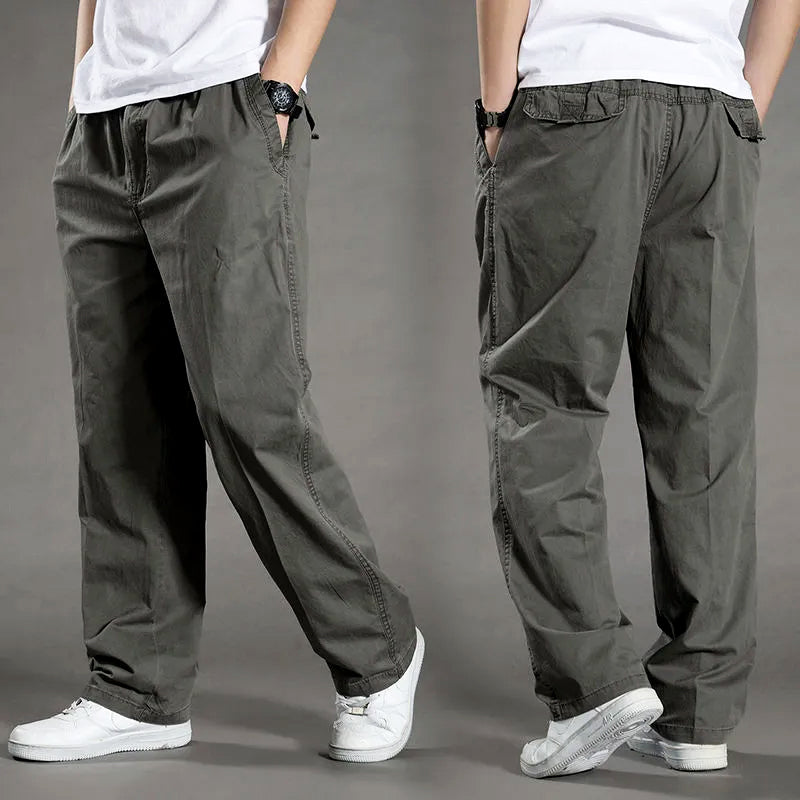 Pantalon Cargo En Coton Lorenzo Vitali Confort Toute La Journée Poches Utilitaires Décontracté Et Durable