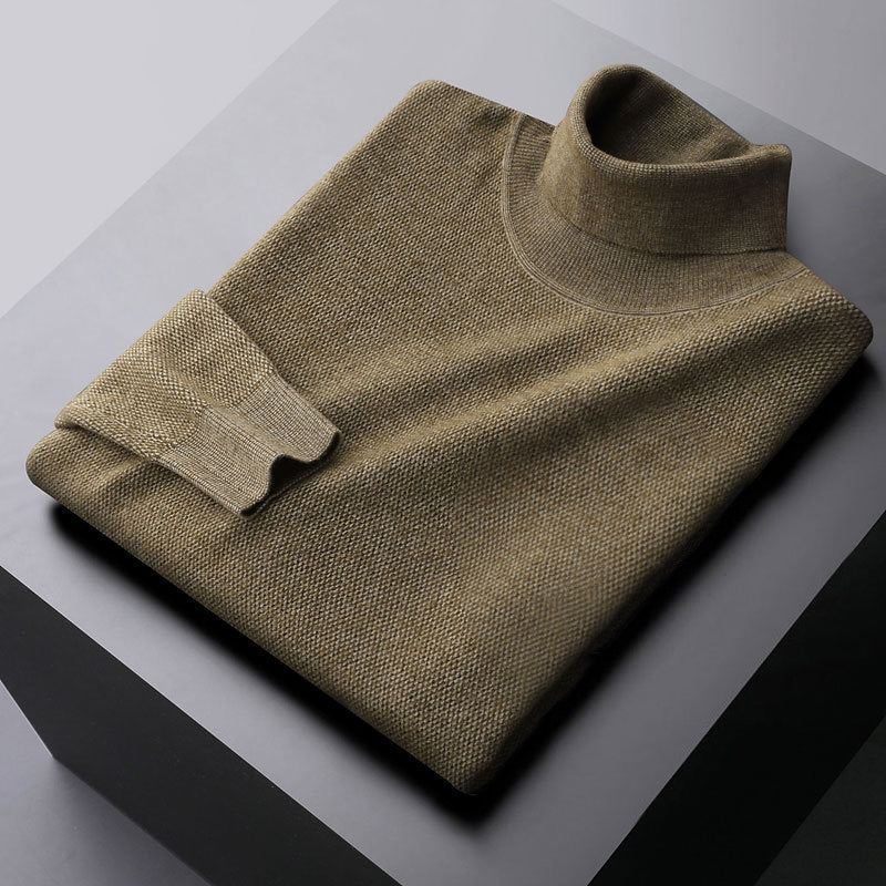 Lorenzo Vitali Pull Col Roulé Élégant En Maille Haute De Qualité Pour Un Style Raffiné Jour Et Nuit