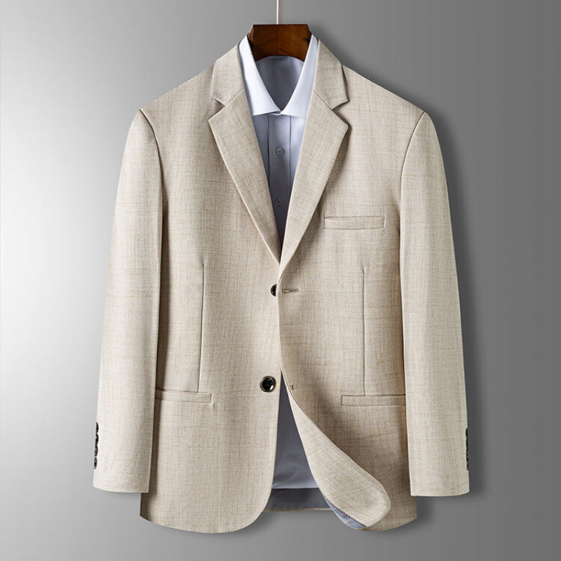 Veste Blazer Héritage Moderne Lorenzo Vitali Col Costume Raffiné Léger Deux Boutons Coupe Droite