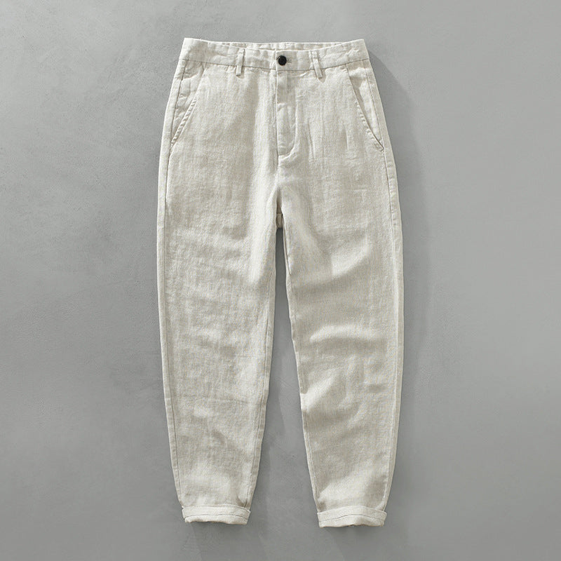 Pantalon En Lin Ipanema De Lorenzo Vitali Confort Respirant Ultra Léger Pour Été Style Décontracté Et Élégant