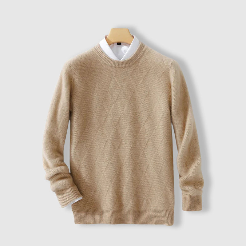 Pull En Mérinos Lorenzo Vitali Avec Motif Argyle Epais Et Confortable Pour L Hiver