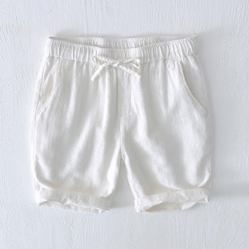 Shorts En Lin Ocean Breeze De Lorenzo Vitali Respirants Et Léger Pour Été Chaud Confortables