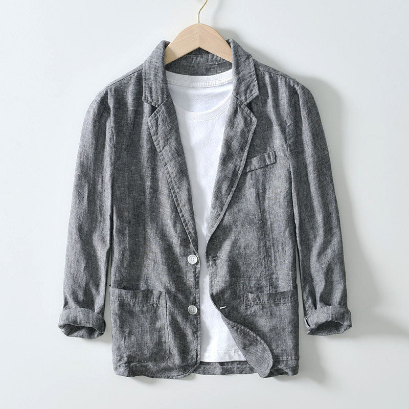 Blazer en Lin Toscane Lorenzo Vitali pour Homme Élégance Décontractée et Confort Luxueux