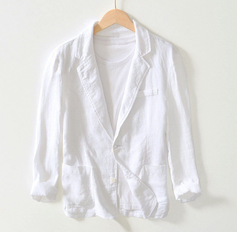 Blazer en Lin Toscane Lorenzo Vitali pour Homme Élégance Décontractée et Confort Luxueux