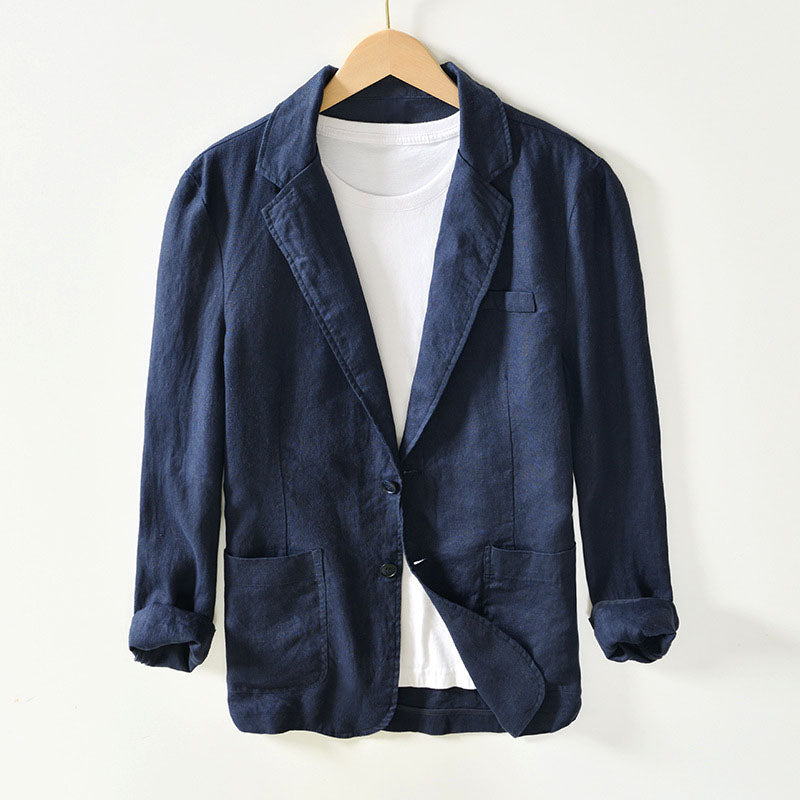 Blazer en Lin Toscane Lorenzo Vitali pour Homme Élégance Décontractée et Confort Luxueux