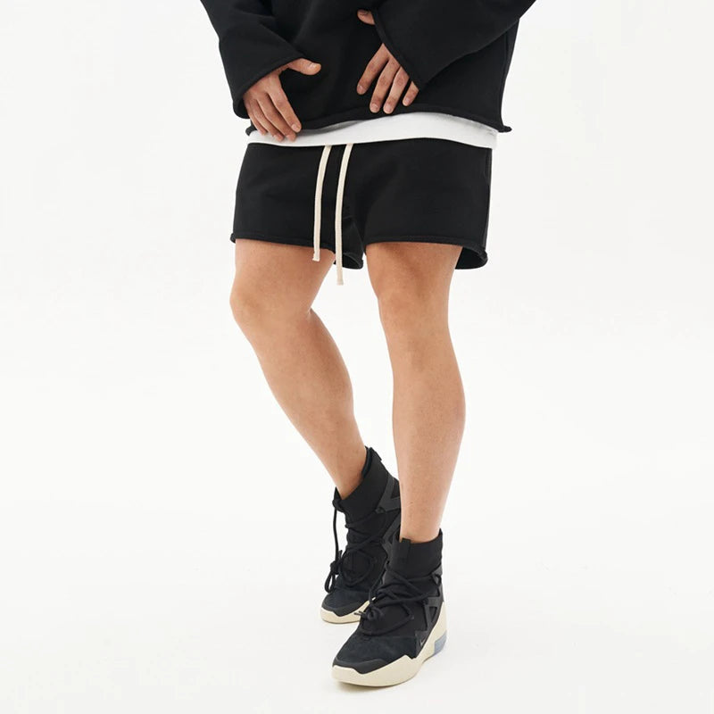 Shorts LoungeFlex En Terry Doux Avec Taille Ajustable Et Coupe Décontractée À Finition Propre