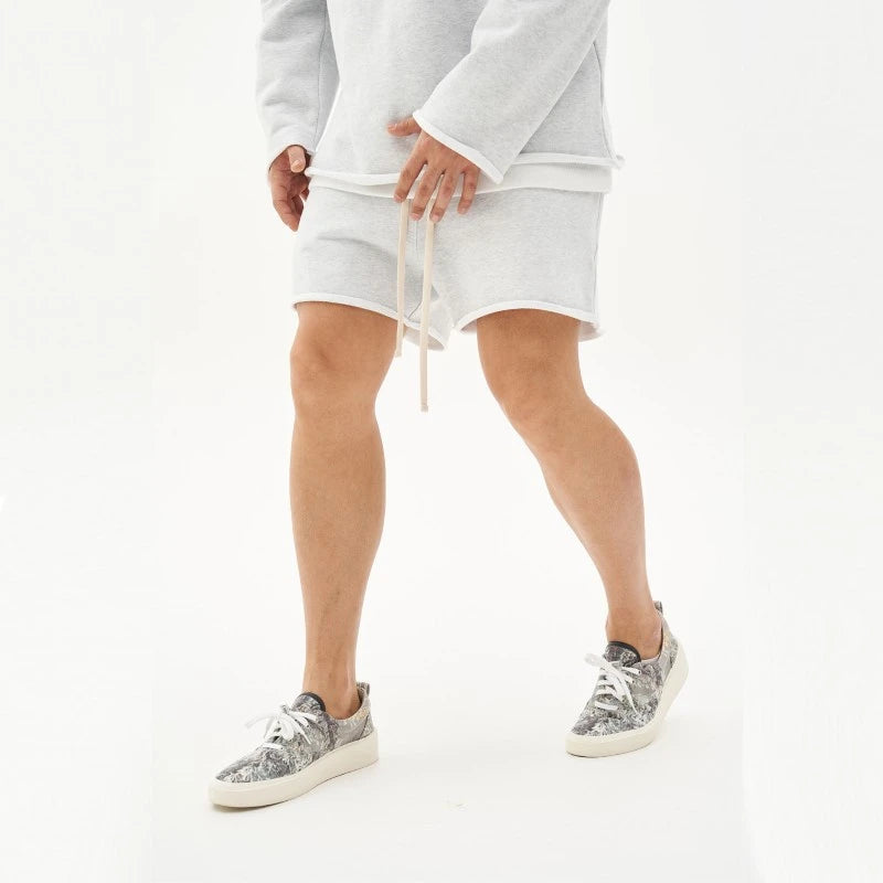 Shorts LoungeFlex En Terry Doux Avec Taille Ajustable Et Coupe Décontractée À Finition Propre