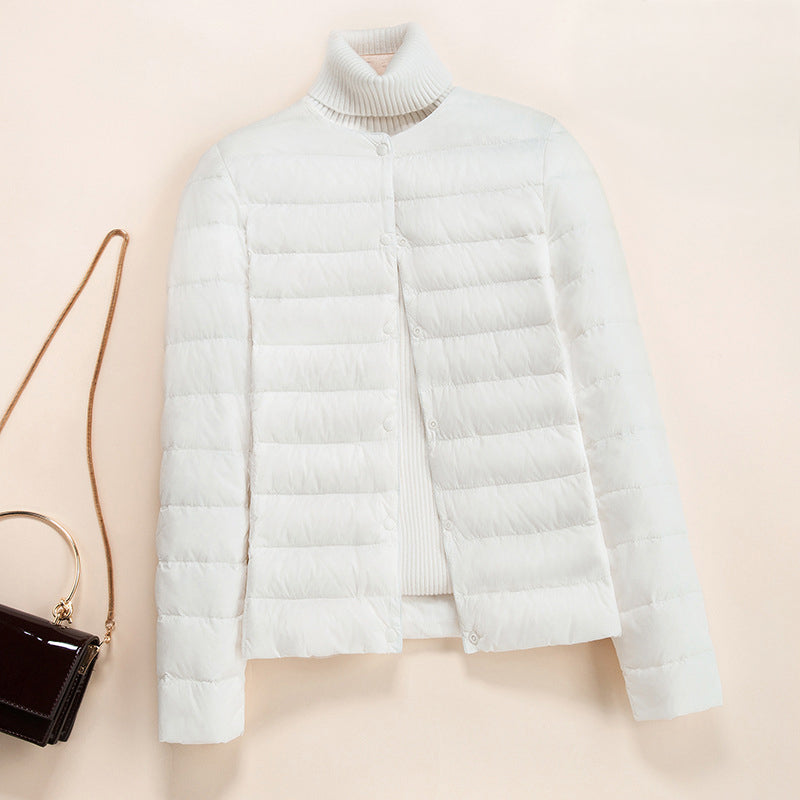 Doudoune Matelassée Légère Lumen Avec Col Rond Minimaliste Pour Un Style Épuré Et Chaud En Toutes Saisons