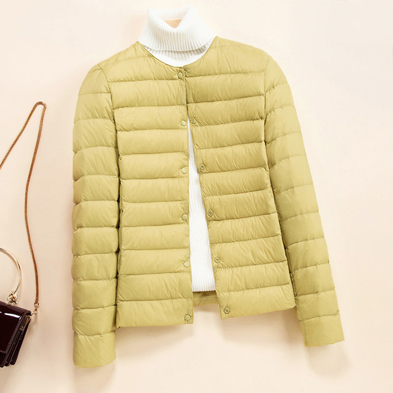 Doudoune Matelassée Légère Lumen Avec Col Rond Minimaliste Pour Un Style Épuré Et Chaud En Toutes Saisons