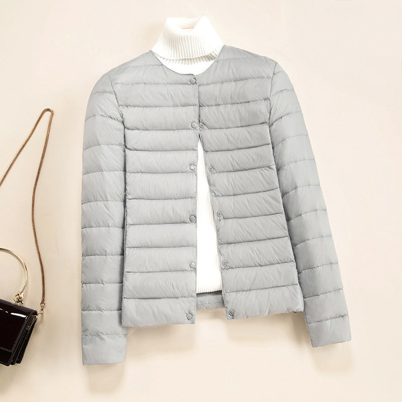 Doudoune Matelassée Légère Lumen Avec Col Rond Minimaliste Pour Un Style Épuré Et Chaud En Toutes Saisons