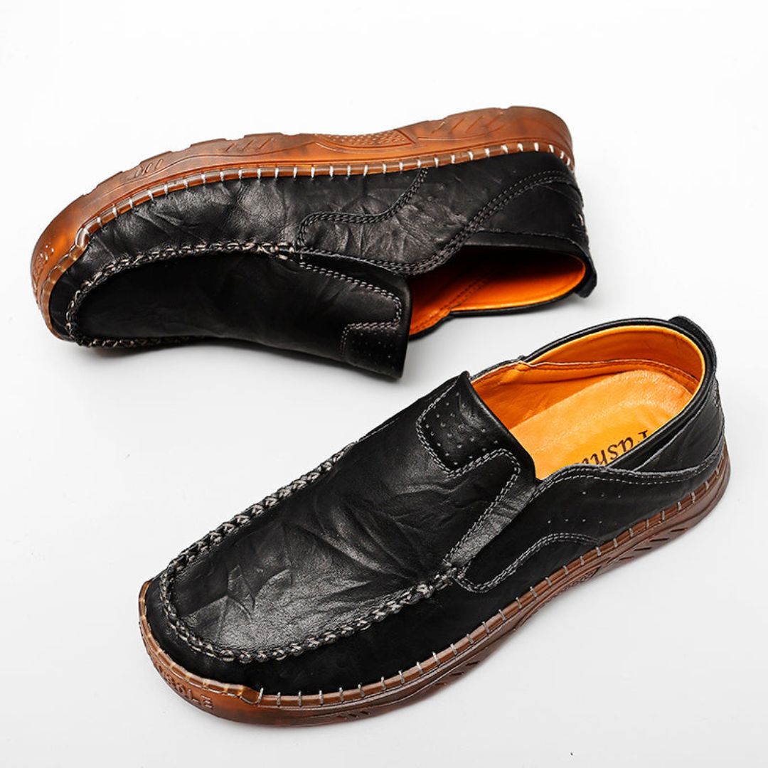 Mocassins en Cuir Magnus Avec Doublure en Peau de Mouton et Semelles Rembourrées en EVA Pour Confort Toute la Journée