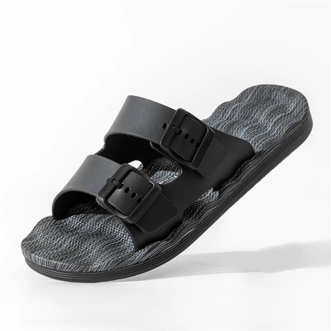 Sandales Malcom Coastwalk Par Amawinc Sangles Réglables À Double Boucle Semelle Confort Texturée Légères Antidérapantes